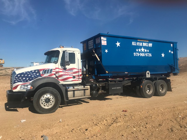 Blue truck with star design 2